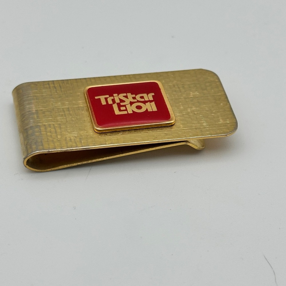 TriStar L-1011 Brass Money Clip